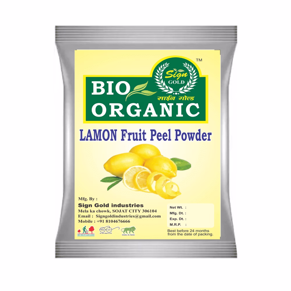 New Project 8 Organic Lemon Peel Powder – Skin Brightening - Image 1