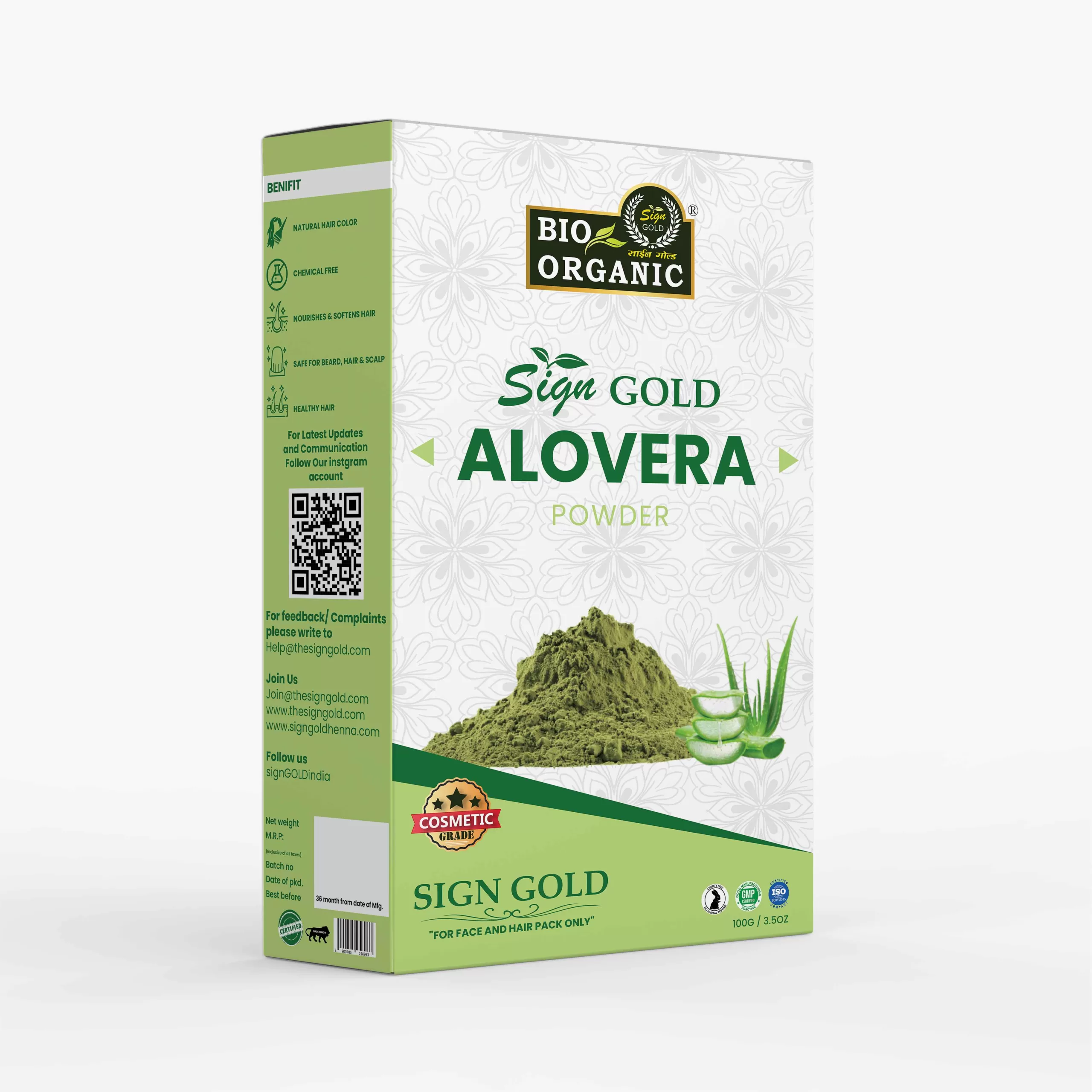 1 Pure Aloe Vera Leaf Powder 100gm - Image 1