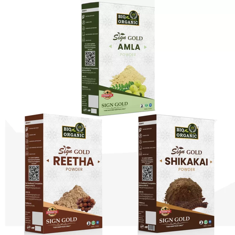 organic amla areetha shikakai powder