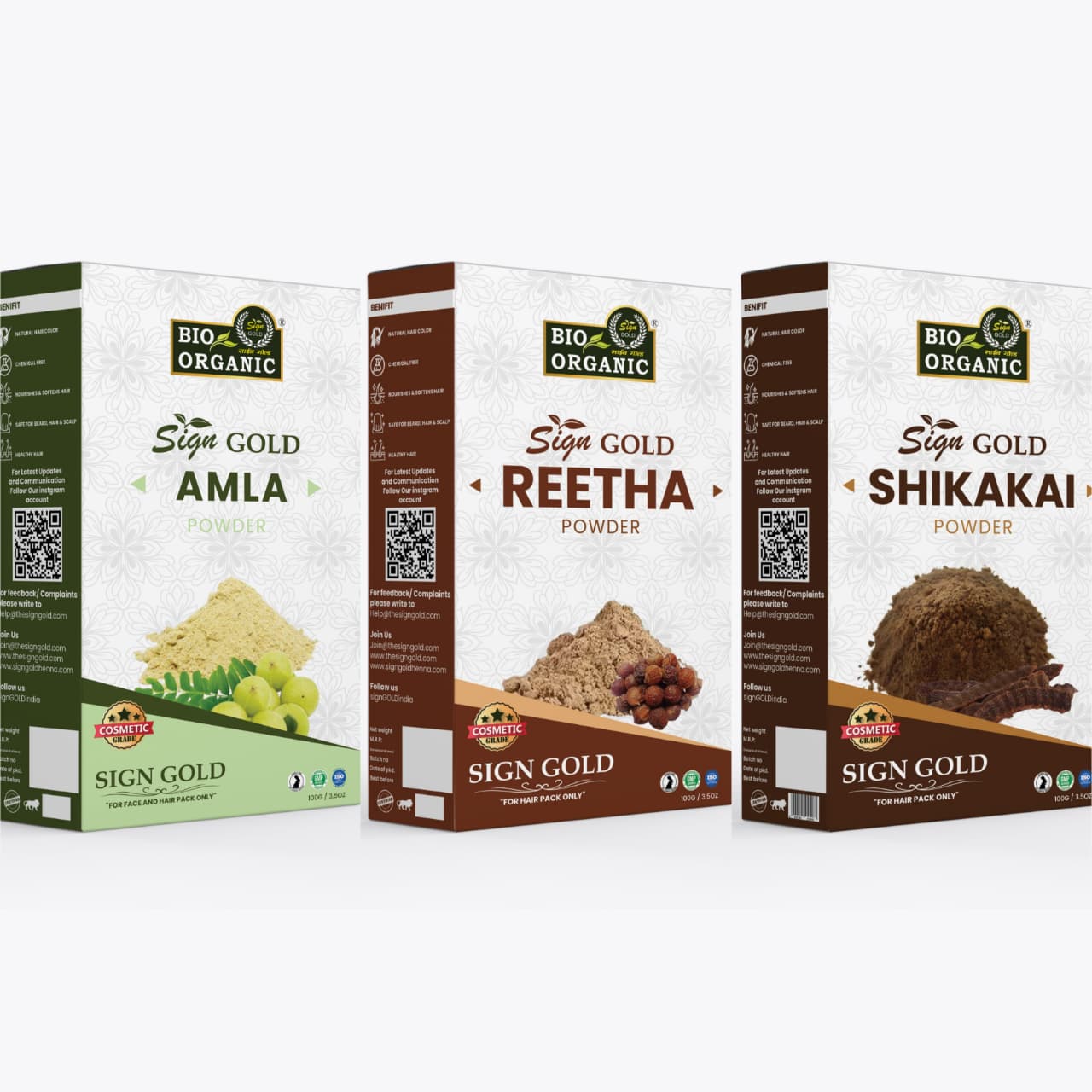 Amla Areetha Shikakai for hair care