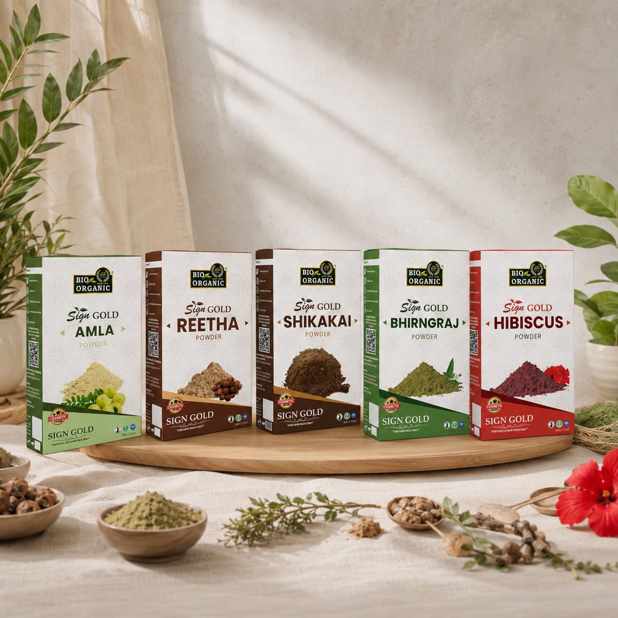 Amla Reetha Shikakai Bhringraj Hibiscus Powder