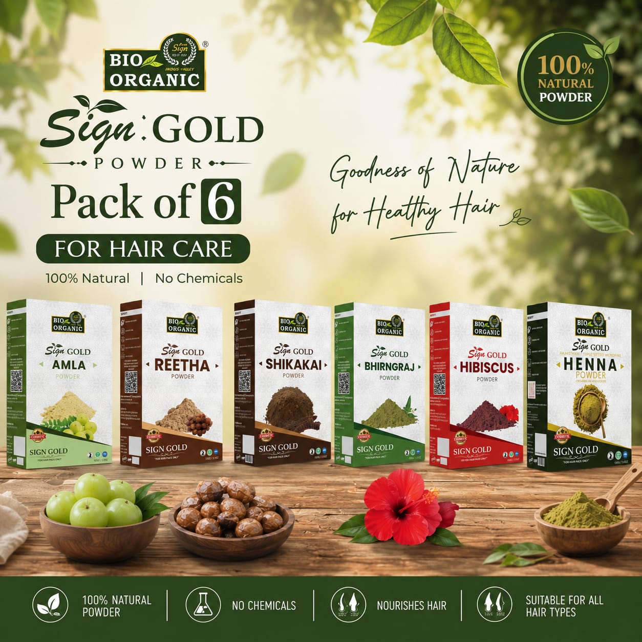 Herbal Hair Powder Combo