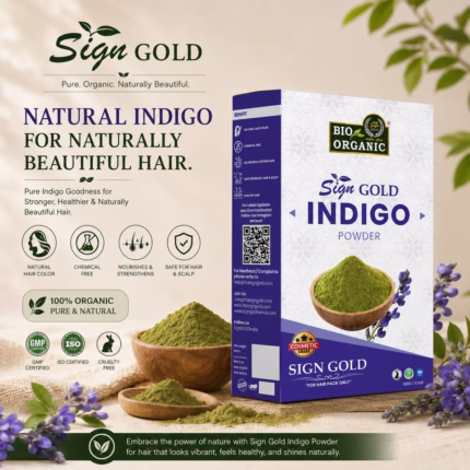 Indigo Powder Organic for Hair Black Colour