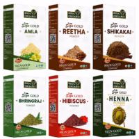 Sign Gold 6-in-1 Herbal Hair Powder Combo | Amla, Aritha, Shikakai, Bhringraj, Henna & Hibiscus Powder for Healthy Hair Growth Nature's Complete Hair Care Solution