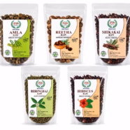 Amla, Reetha, Shikakai, Bhringraj & Hibiscus